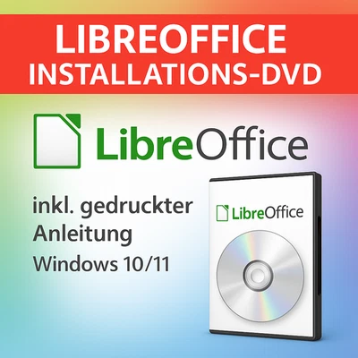 LibreOffice 24 Installations-DVD für Windows 10/11 – inkl. gedruckter Anleitung - Bild 1 von 3