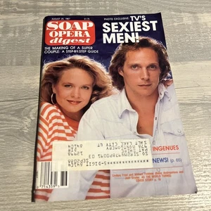 VTG Soap Opera Digest August 25 1987 TV'S Sexiest Men Super Couple Lindsey Frost - Picture 1 of 2