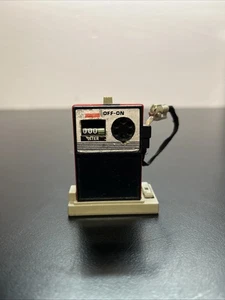 Vintage Tomy Toys Gas Pump White Knob Wind Up Toy with Car Launcher WORKS E9 - Picture 1 of 4