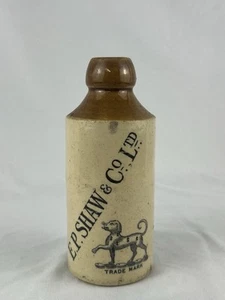 Antike EP Shaw & Co Ltd Doulton Lambeth Hund Steinzeug Flasche EUC - Bild 1 von 8