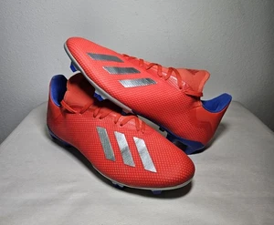 Adidas X 18.3 FG Soccer Cleats Red/Silver/Blue #BB9367 Men's Size 11 Activewear - Picture 1 of 9