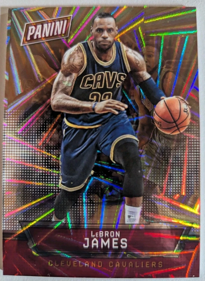2016 Panini The National LeBron James Hyperplaid Thick 05/99 - Image 1 of 2