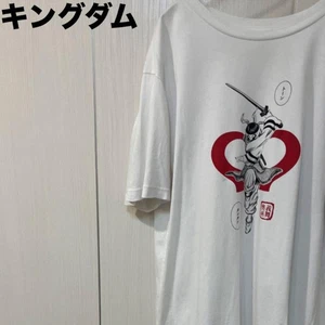 Camiseta Uniqlo Kingdome XL Blanca Algodón Buen Ajuste Usada - Imagen 1 de 5