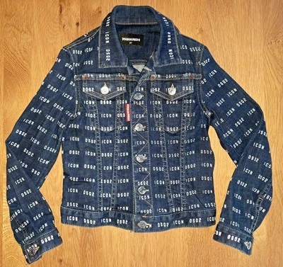 DSQUARED2 Jeansjacke blau Logo Mädchen  Gr. 8 Y wie neu - Bild 1 von 3
