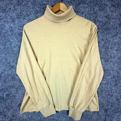 Винтажный Jennifer Moore Топ женщин средний золото желтый черепаха шеи 80-х наслоения - Изображение 1 из 4