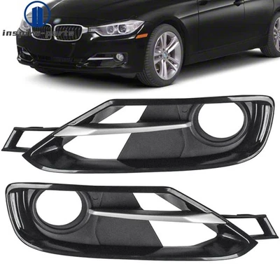 Front Bumper Fog Light Grille w/ Trim Cover for BMW 328i 328d 335i 320i xDrive - Image 1 of 4