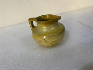 Vintage Frankoma Pottery Prairie Green Thunderbird Mini Pitcher 555 Creamer - Picture 1 of 3