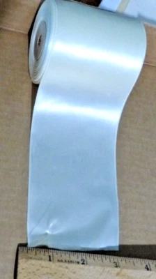 Many Yards  SATIN RIBBON single sided ROLL bows off white. - Image 1 of 4