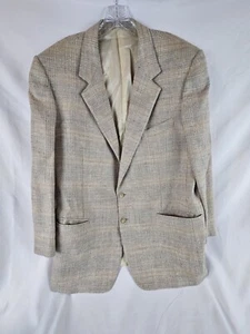 ERMENEGILDO ZEGNA 56 LANG beige mehrfarbig kariert kariert Herren Sportmantel Jacke - Bild 1 von 7