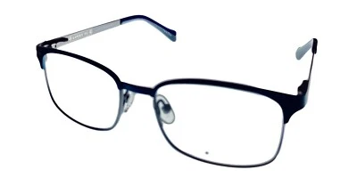 Marco de metal rectangular suave oftálmico Lucky para hombre. D803 azul. 49mm Foto 1 de 4