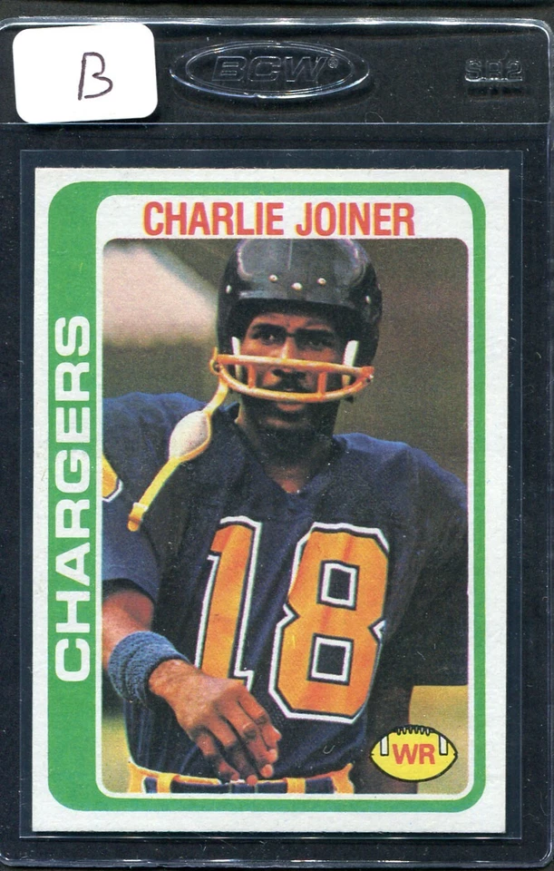1978 Topps Charlie Joiner #338 Chargers Nm/mt (B) - Image 1 of 1