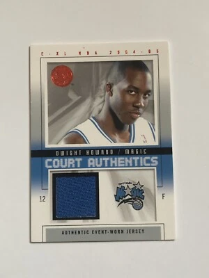 Dwight Howard jersey patch 2004-05 fleer  E-XL Court Authentics 150/500 Magic - Image 1 of 4