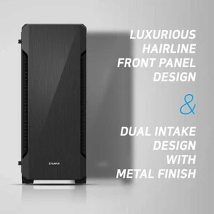 Zalman S3 TG ATX Mid Tower Desktop PC Case, 3 x 120mm Fans included, Full Temper - Photo 1/3