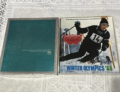 Vintage 1968 Winter Olympics Guidebook ABC Sports Soft cover with Box - Image 1 of 4