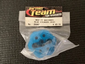 Team Associated Monster GT .21 3.5cc Blue Machined Cylinder Head MGT #25387 NEW! - Picture 1 of 2