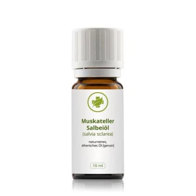 VITALUNDFITMIT100 GMBH, SIEMENSSTRAßE 10, 41363 JÜCHEN Muskateller Salbeiöl - 10 ml - salvia sclarea - 100% naturreines ätherisches Öl