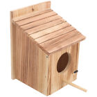 Bird House for Garden Hanging Nest Wooden outside Feeder Breeding Box Cartoon