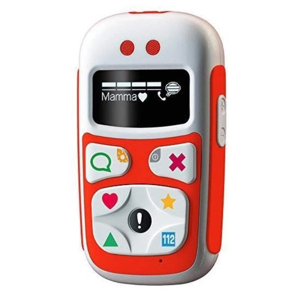 GIOMAX BABY PHONE U10 1.1" CELLULARE PER BAMBINI GPS GSM DUAL BAND ITA RED ROSSO - Immagine 1 di 2