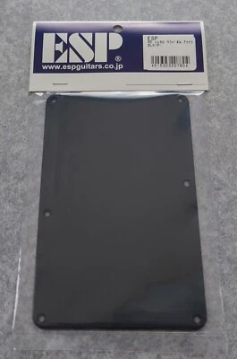 Panel trasero de trémolo ESP ST sin agujeros de cuerda negro 1 capa nuevas piezas de guitarra ESP Foto 1 de 4
