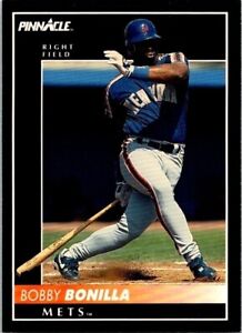 Bobby Bonilla Pinnacle 395 New York Mets Right Field 1991 Baseball Card
