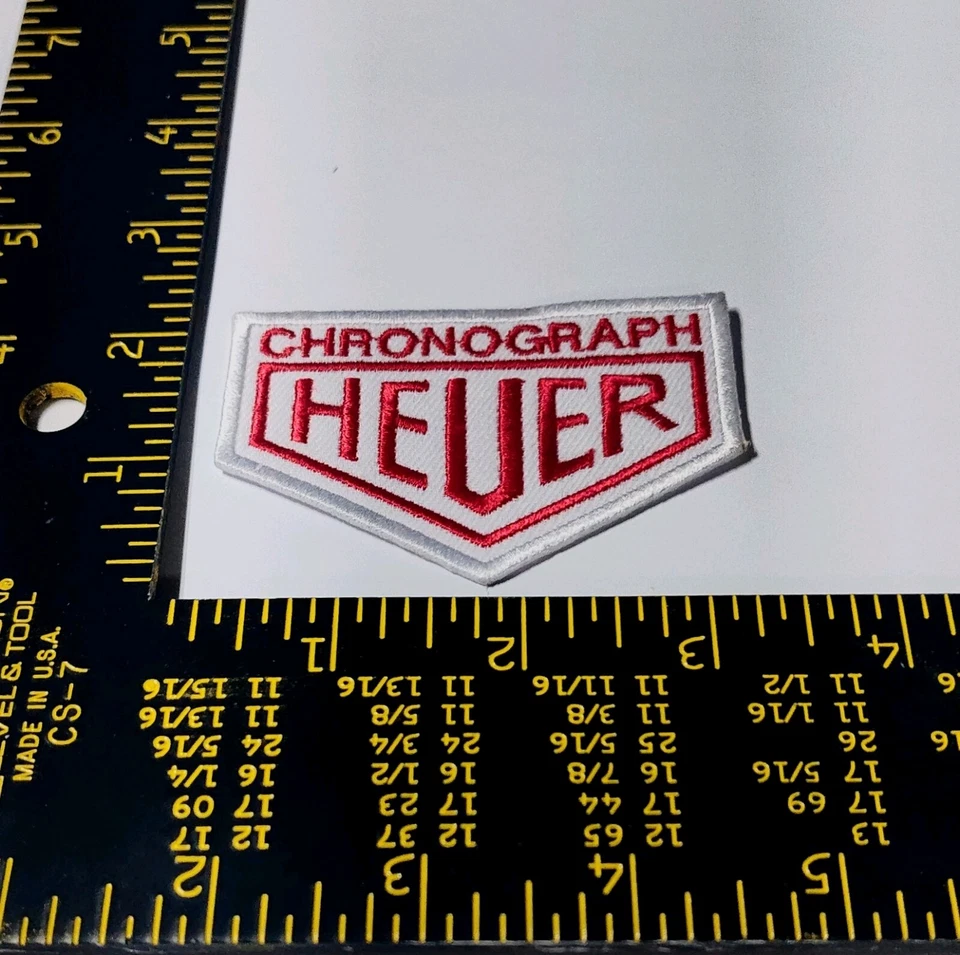 Authentic Heuer Tag Embroidered Hook Loop Tactical High Quality Patch  - Image 1 of 1