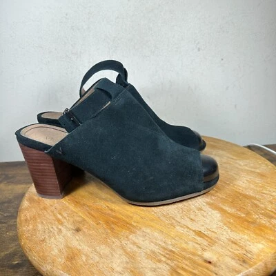 Sandália Vionic Kaia salto empilhado preta marrom camurça sapatos femininos tamanho 11 - Imagem 1 de 4
