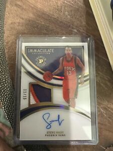 STEVE NASH 2021-22 Immaculate Collection #PA-NAS Patch Auto GAME USED 11/15