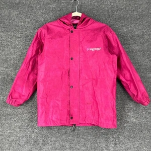 Frogg Toggs Waterproof Rain Jacket Girls Medium Pink Hooded Outdoor Full Zip - Picture 1 of 11