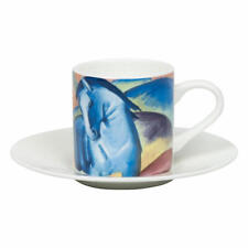 Filiżanka do espresso Könitz Blue Horse I - Franz Marc ze spodkiem, kubek, 95 ml