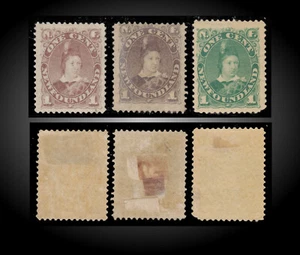 1880 NEWFOUNDLAND EDWARD VII AS PRINCE WALES LOT M SCT. 41,42,45 SG.44a,44, 63a - Picture 1 of 1