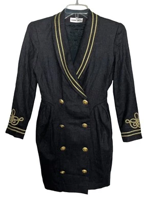 Vestido de lana gris vintage Albert Nipon (ver medidas) Foto 1 de 4