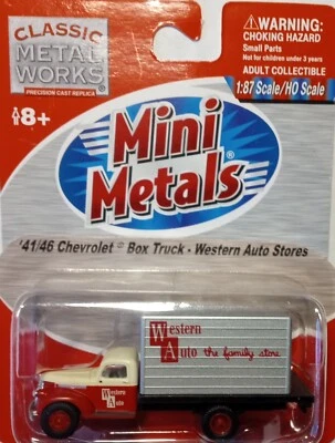 CMW Mini Metals #30373B 1941-1946 Chevrolet Delivery/Box Truck Western Auto 1/87 - Image 1 of 3
