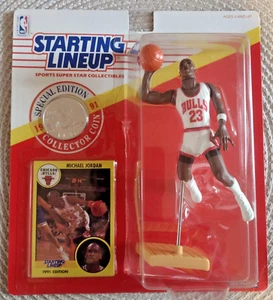 1991 Kenner Starting Lineup Michael Jordan Dunking _Chicago Bulls (MOC) - Picture 1 of 3