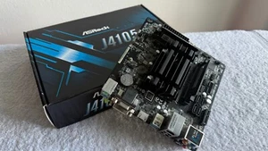 Asrock j4105 ITX PC Mainboard + 8GB RAM + Pico PSU Netzteil - Bild 1 von 10