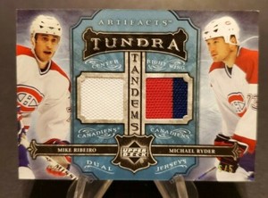 2006-07 Artifacts Tundra Tandems Platinum #TT-RR Mike Ribeiro Michael Ryder 5/5