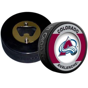 Colorado Avalanche Retro Series Hockey Puck Bottle Opener - Picture 1 of 4