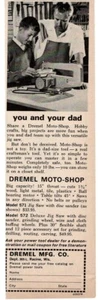 1965 DREMEL Moto-Shop Jig Saw Model 571 Father and Son Vintage Print Ad - Picture 1 of 1