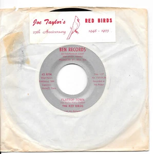 THE RED BIRDS Flattop Town on Ben hillbilly bop 45 HEAR - Picture 1 of 3