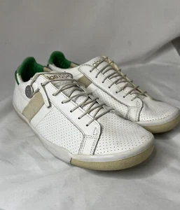 PLAE Shoes Womens 8.5 Casual Sneakers White Green  Round Toe Mulberry - Picture 1 of 7