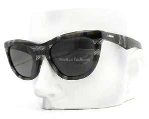 Burberry Sunglasses BE 4435 4147/87 Transparent Gray Black Blue Check with Case - Picture 1 of 9
