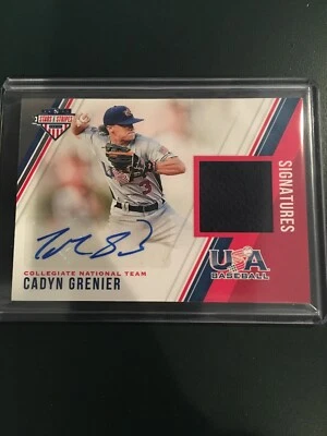 2018 USA Stars & Stripes Material Signatures Cadyn Grenier 29/299 Baltimore - Image 1 of 2