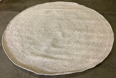 LIGHT BEIGE 8' X 8' Round Flaw in Rug, Reduced Price 1172664361 BRD901C-8R - Изображение 1 из 3