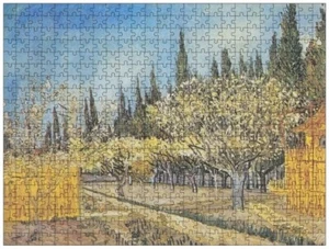 Orchard in Blossom, Bordered by Cypresses-van Gogh,jigsaw puzzle,457x610mm,500ps - Picture 1 of 1