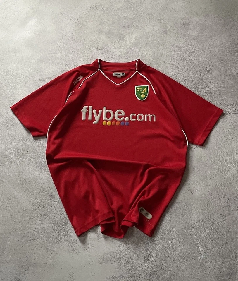 Футболка выездной футбольный комплект Xara Norwich 2007/2008 - Изображение 1 из 4