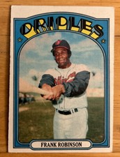 1972 Topps Frank Robinson Baseball Card #100 Orioles HOF VG