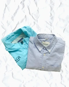 Shirts x2 Patagonia Carhartt Sleeve Cotton Mens Size M/S Sleeves Long Ripstop - Picture 1 of 23