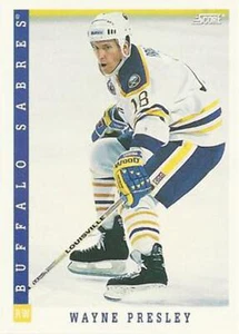#296 Wayne Presley - Buffalo Sabres - 1993-94 Score Canadian Hockey - Picture 1 of 1