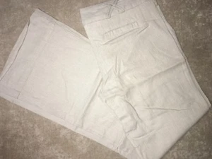 Anthropologies Ladies Junior 55% Linen Sz 4 Grey  - Picture 1 of 4