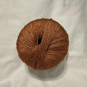 Vintage KATIA GATSBY Orange Metallic Yarn - Picture 1 of 6