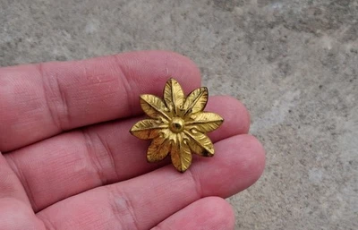 Ancienne décoration / cache clous ROSACE, BRONZE ou LAITON MEUBLE, d=2.5cm N°24C - Photo 1/4